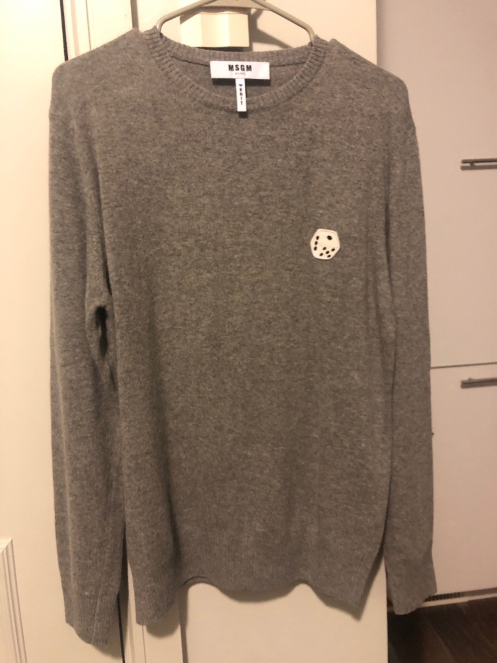 MSGM Men Sweater 100% Wool Pullover size Small